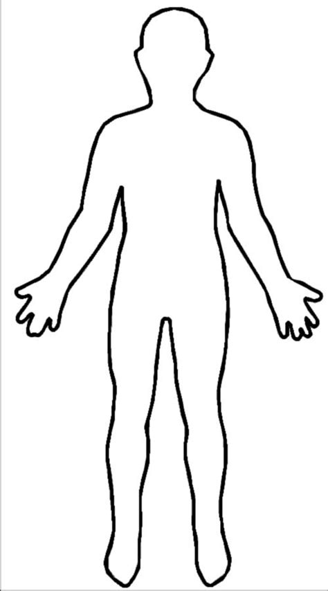 Blank Printable Human Body Diagram